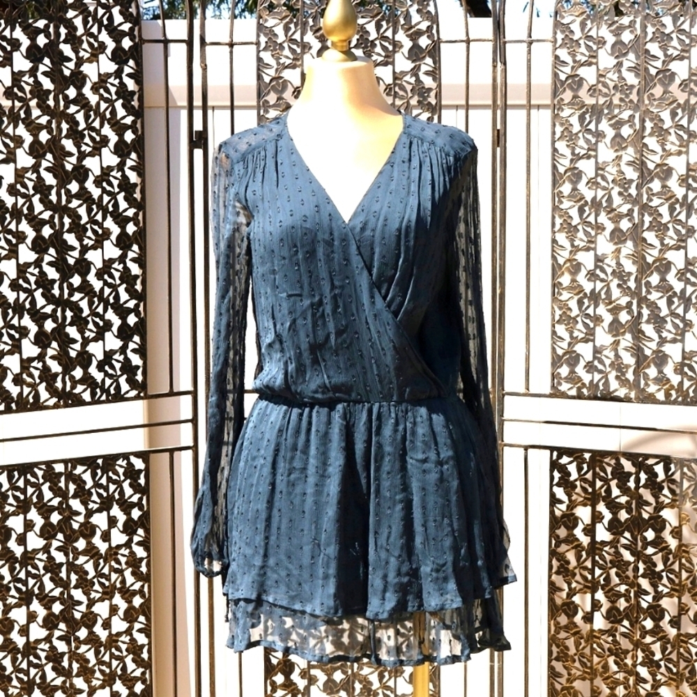 FREE PEOPLE Daliah Long Sleeve Mini Dress